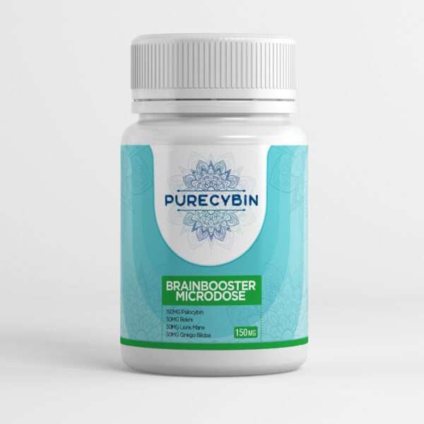 purecybin-brainbooster-blend-150mg-microdose.jpg Purecybin Brainbooster Blend Microdose Tablets – 150mg 30-count bottle
